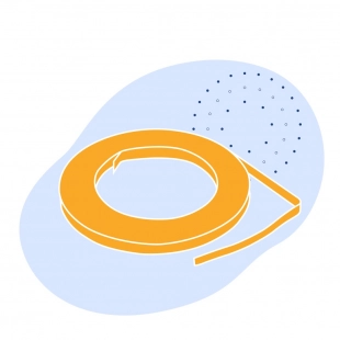 Лента с полимерным покрытием 0.45 мм ПЭ ГОСТ 34180-2017