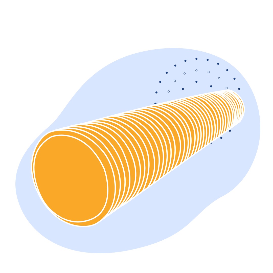 Дренажная труба гофрированная двухслойная в геотекстиле 160 мм