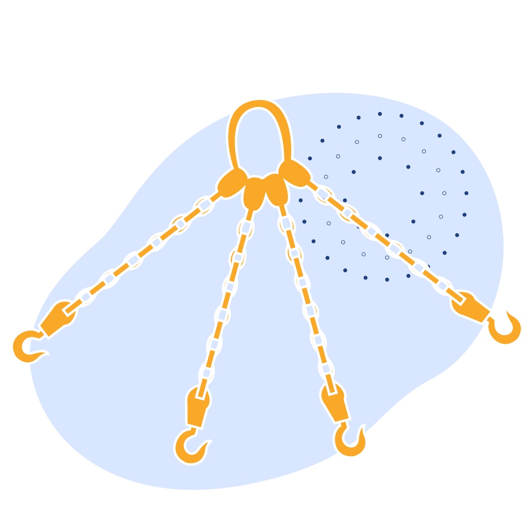 Строп четырехветвевой цепной 4СЦ 2 м 4.25 т