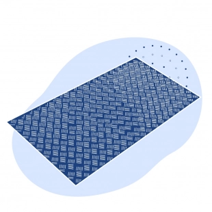 Лист нержавеющий рифленый Дуэт 5х1250х2500 мм AISI 304