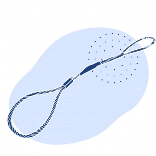 Строп грузовой канатный УСК1 0.63 т 2 м